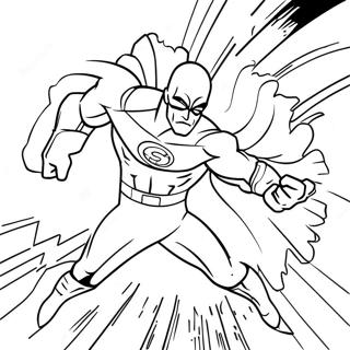 Comic Superhero Action Scene Coloring Page 3736-3018