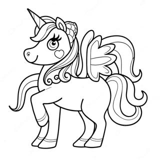 Sparkly Unicorn Lol Pets Coloring Page 37374-29910