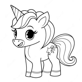 Sparkly Unicorn Lol Pets Coloring Page 37374-29912