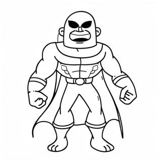 Colorful Comic Book Character Coloring Page 3737-3021