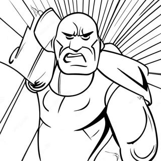 Colorful Comic Book Character Coloring Page 3737-3023