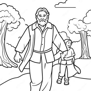 Prodigal Son Returning Home Coloring Page 37383-29905