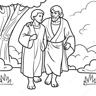 Prodigal Son Returning Home Coloring Page 37383-29908