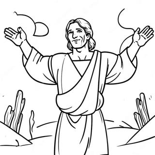 Prodigal Son With Open Arms Coloring Page 37384-29913