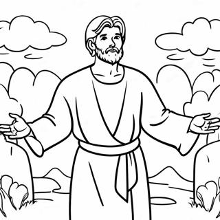 Prodigal Son With Open Arms Coloring Page 37384-29914