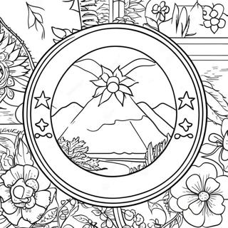 Utah State Flag Coloring Page 37403-29927