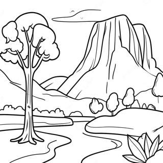 Beautiful Utah Landscape Coloring Page 37404-29930