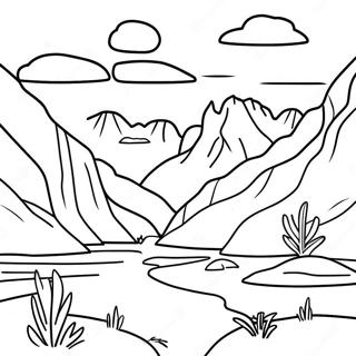 Beautiful Utah Landscape Coloring Page 37404-29932