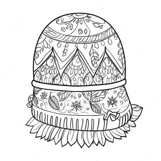 Winter Hat Coloring Page 37413-29934