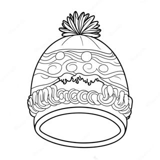 Winter Hat Coloring Page 37413-29935