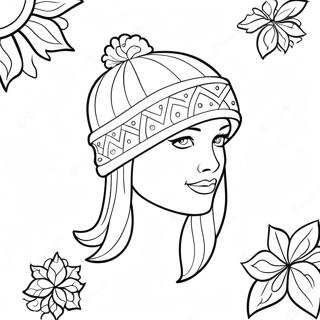 Winter Hat Coloring Page 37413-29936