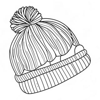 Cozy Knit Winter Hat Coloring Page 37414-29942