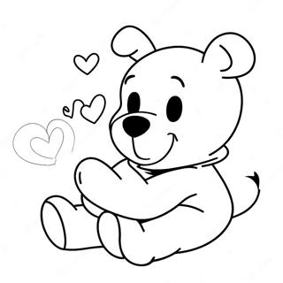 Winnie The Pooh Valentine S Day Coloring Page 37423-29939