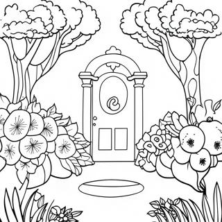 Secret Garden Coloring Page 37453-29963