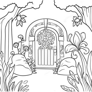 Secret Garden Coloring Page 37453-29964