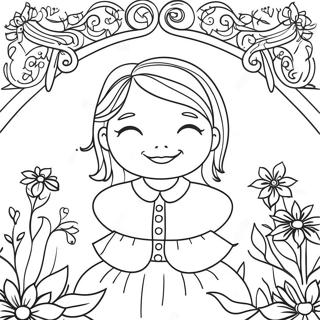 Whimsical Secret Garden Coloring Page 37454-29966