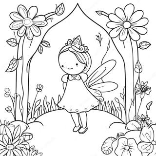 Whimsical Secret Garden Coloring Page 37454-29967