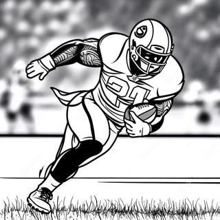 Derrick Henry Running With The Football Coloring Page 37484-29992