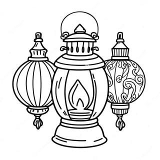 Lantern Coloring Page 37503-30005