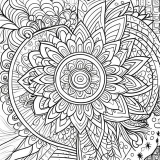 Anxiety Relief Mandala Coloring Page 37513-30014