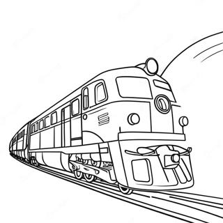 Realistic Train Coloring Pages