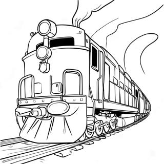 Realistic Train Coloring Page 37533-30030