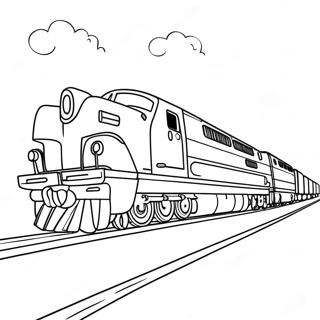 Realistic Train Coloring Page 37533-30031