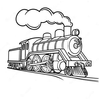 Steam Locomotive Coloring Page 37534-30037