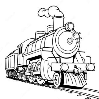 Steam Locomotive Coloring Page 37534-30038