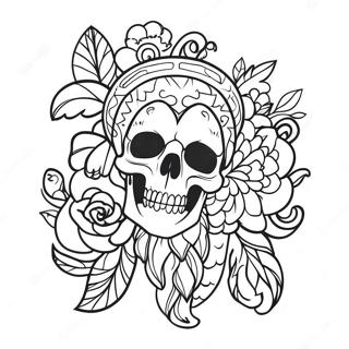 American Traditional Tattoo Coloring Page 37543-30034