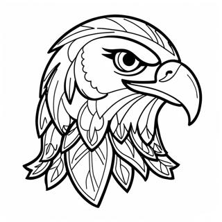 Bold American Traditional Eagle Tattoo Coloring Page 37544-30043