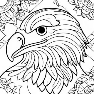 Bold American Traditional Eagle Tattoo Coloring Page 37544-30044