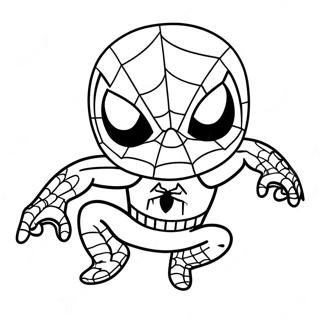 Chibi Spiderman Coloring Page 37563-30053