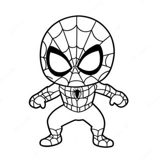 Chibi Spiderman Coloring Page 37563-30055