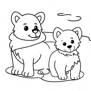 Arctic Dogs Coloring Page 37573-30063