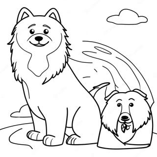 Arctic Dogs Coloring Page 37573-30064