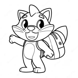 Swiper With Colorful Backpack Coloring Page 37584-30069