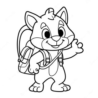 Swiper With Colorful Backpack Coloring Page 37584-30072