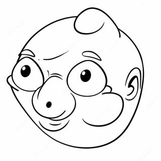 Funny Cartoon Nose Coloring Page 37594-30083