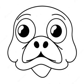 Funny Cartoon Nose Coloring Page 37594-30084