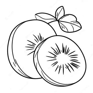 Kiwi Fruit Coloring Page 37603-30086