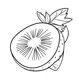 Kiwi Fruit Coloring Page 37603-30088