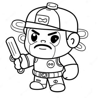 Brawl Stars Leon Coloring Page 37623-30104