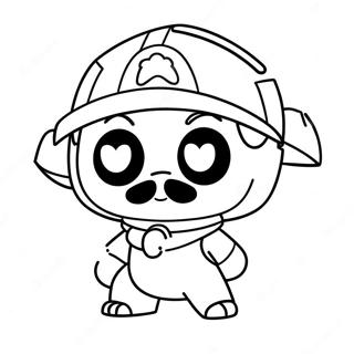 Cute Leon Brawl Stars Coloring Page 37624-30107