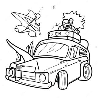 Epic Drift Fortnite Action Coloring Page 37664-30137