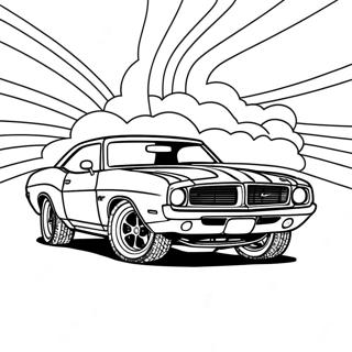 Muscle Car Coloring Pages