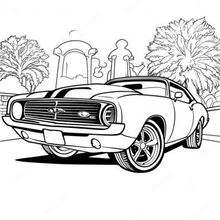 Muscle Car Coloring Page 3766-3047