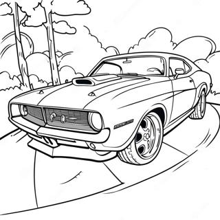 Muscle Car Coloring Page 3766-3048