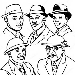 Harlem Renaissance Historical Figures Coloring Page 37693-30153