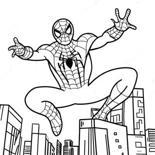 Spiderman Happy Birthday Coloring Pages